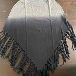 Acrobat Ombré Fringe Poncho